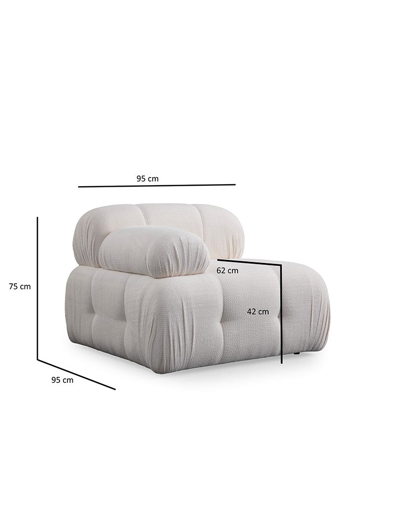 Sofá Modular Chaise Longue 2L Petite Branco