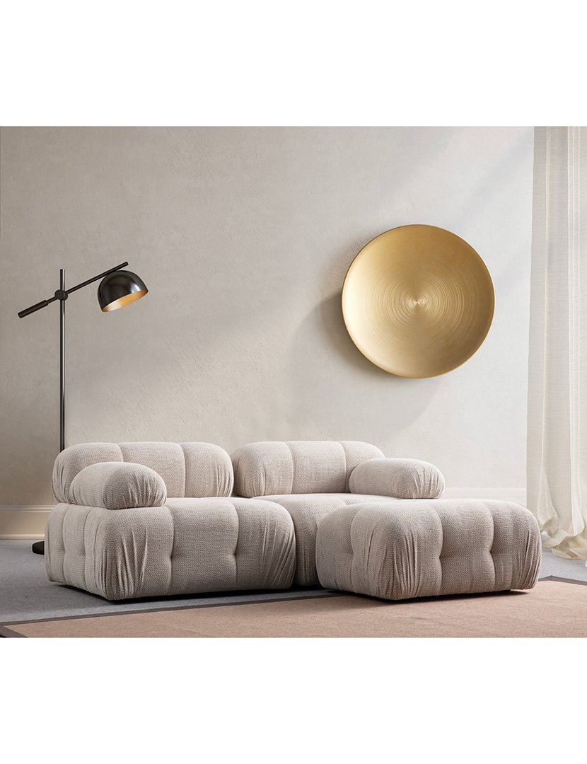 Sofá Modular Chaise Longue 2L Petite Creme