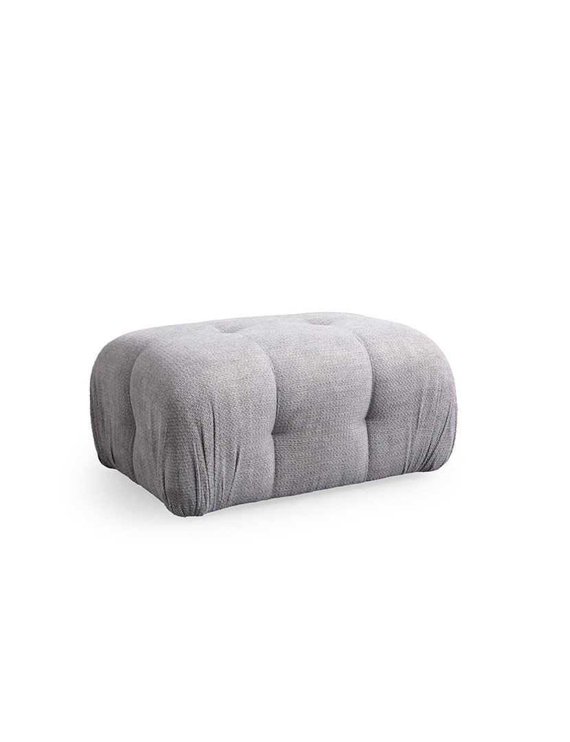 Sofá Modular Chaise Longue 2L Petite Cinzento Claro