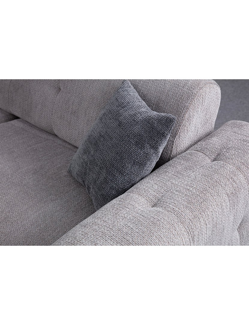 Sofá Canto Athena Cinzento Claro