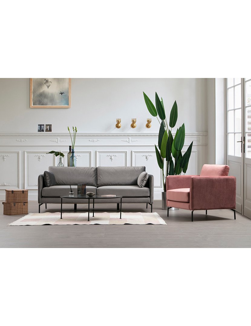 Sofá 3L Sino Cinzento