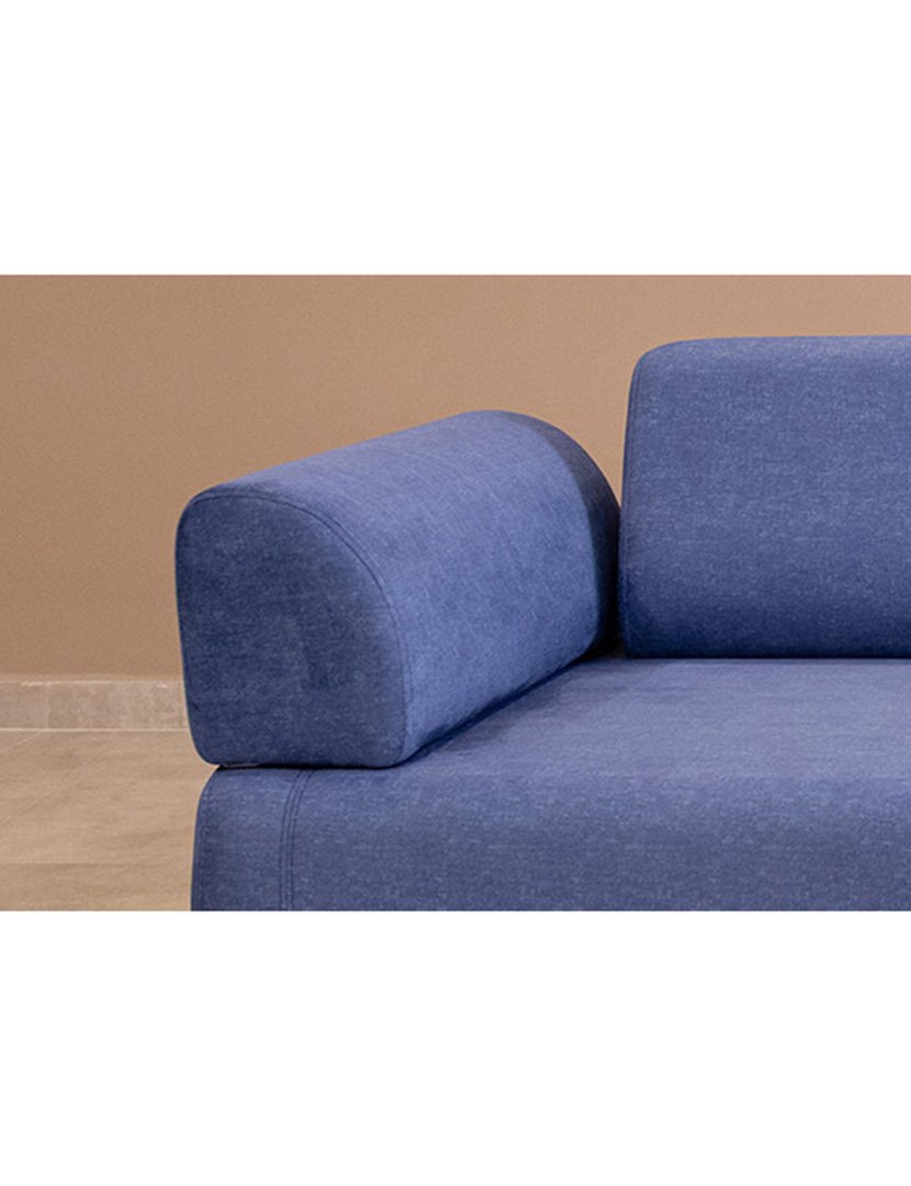 Sofá Cama 3L Infinity Table Azul