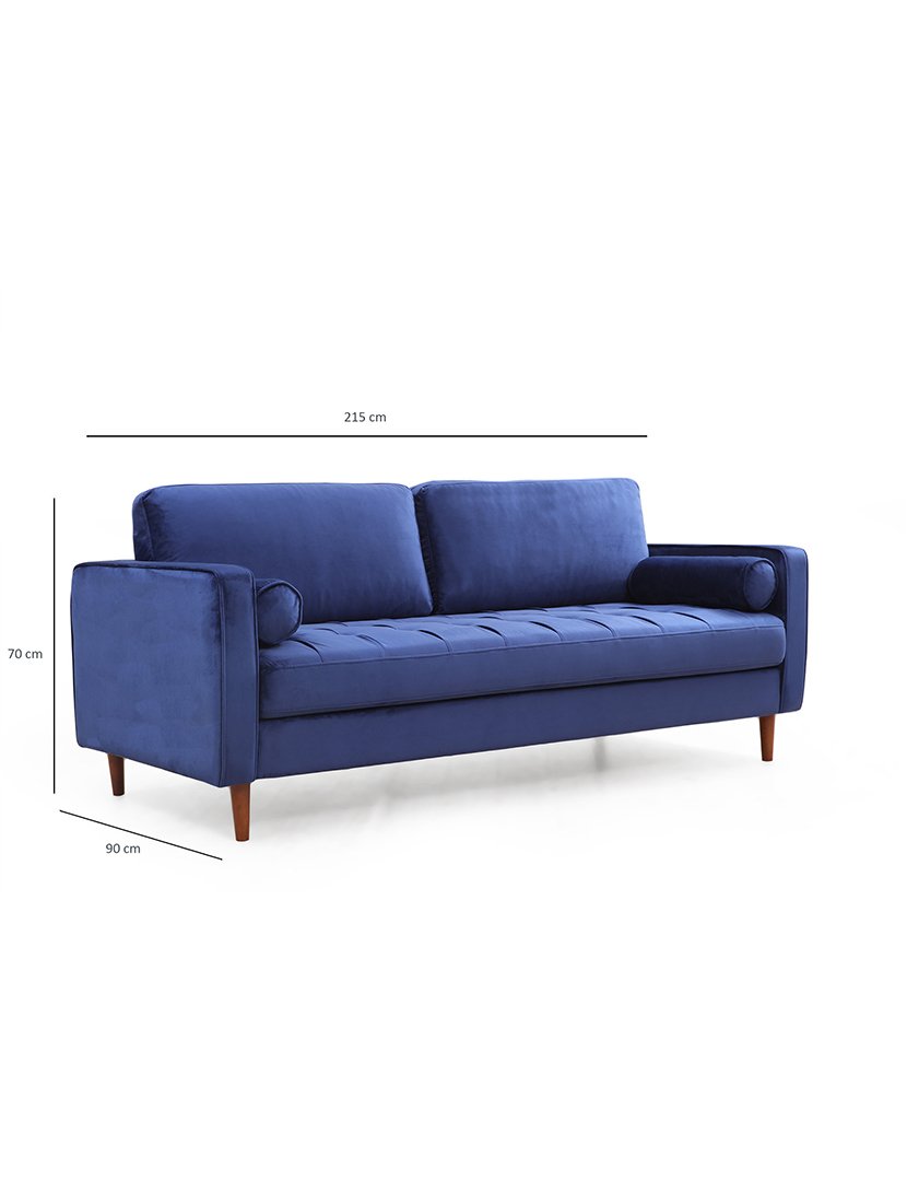 Sofá 3L Rome Azul Marinho