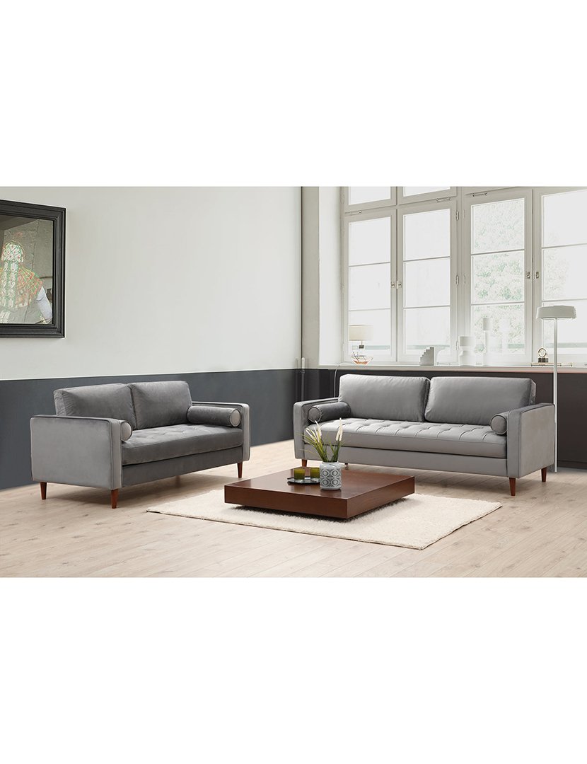 Sofá 3L Rome Cinzento Claro