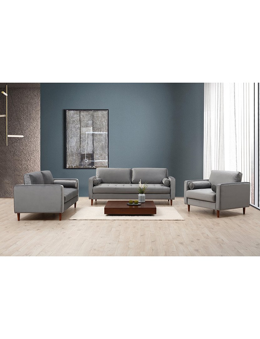 Sofá 3L Rome Cinzento Claro