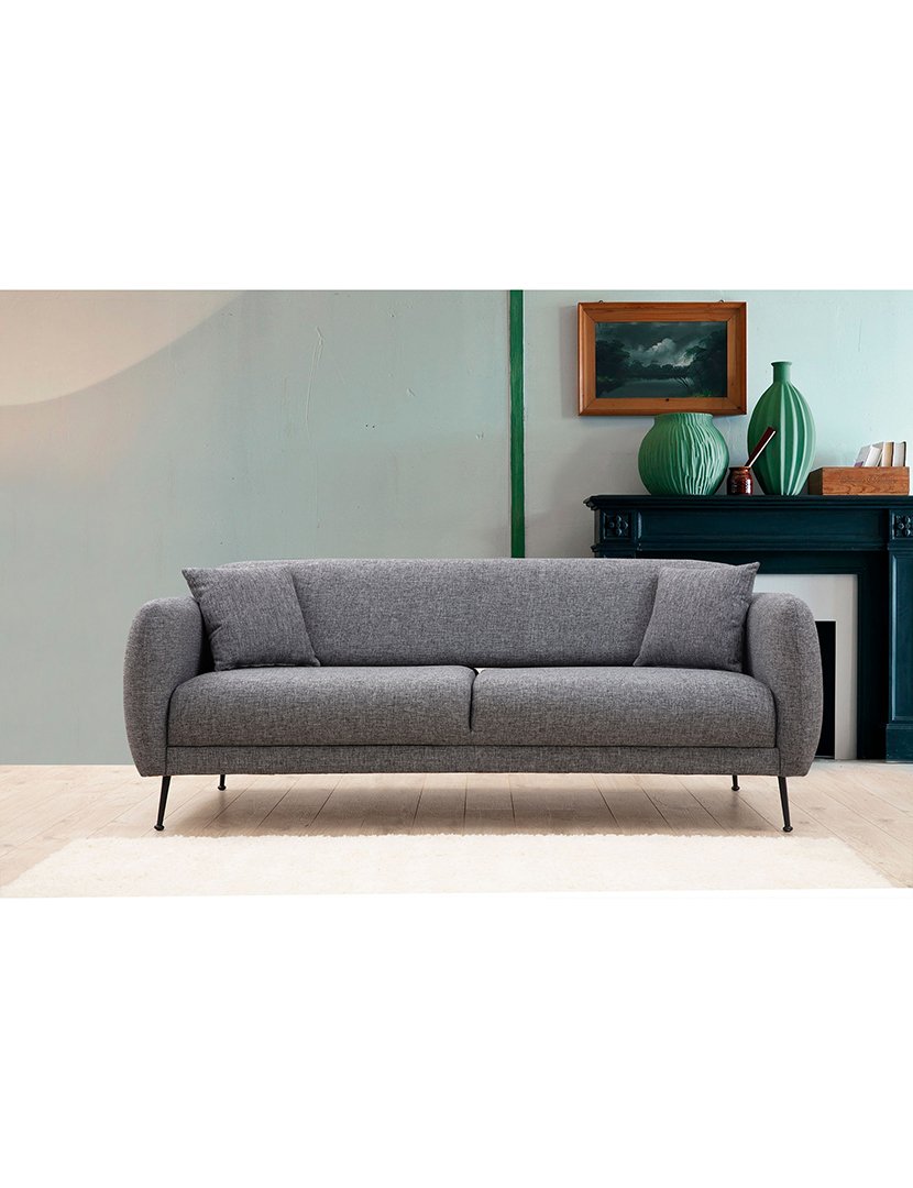Sofá Cama 3L Sevilla Cinzento