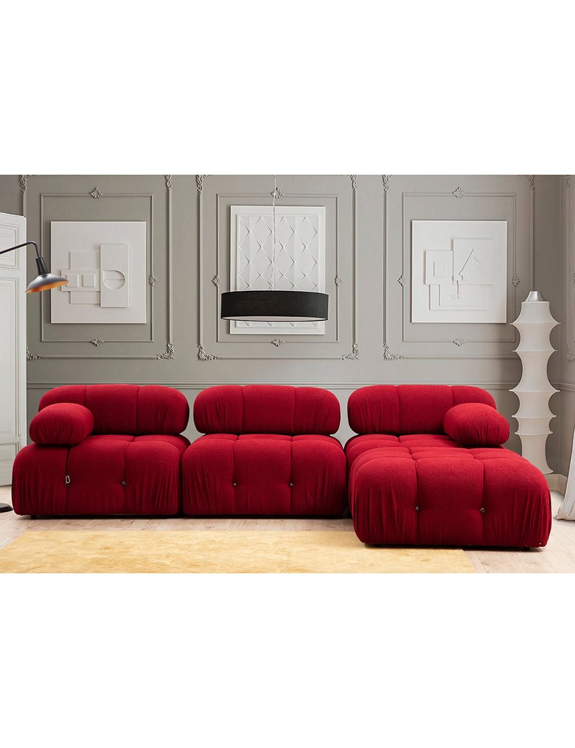 Módulo Canto Esquerdo Bubble Vermelho