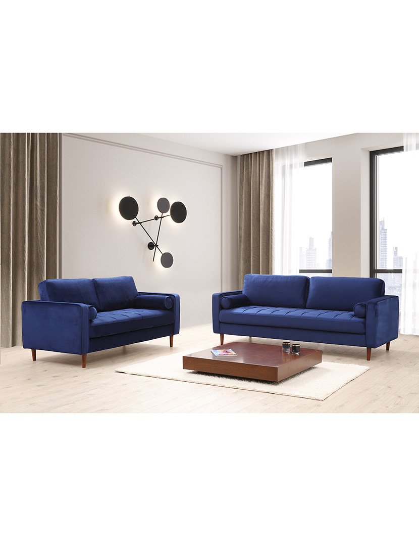 Sofá 2L Rome Azul Marinho