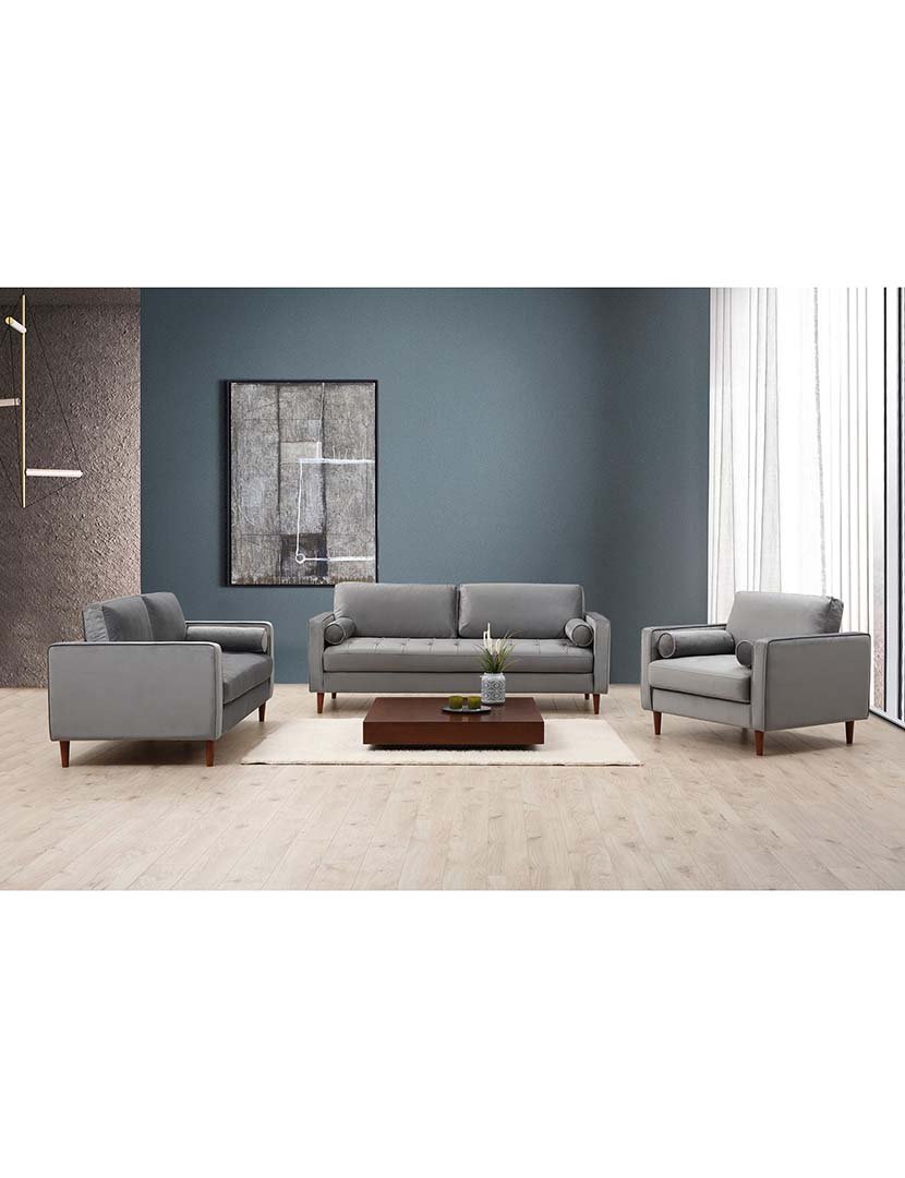 Sofá 2L Rome Cinzento Claro