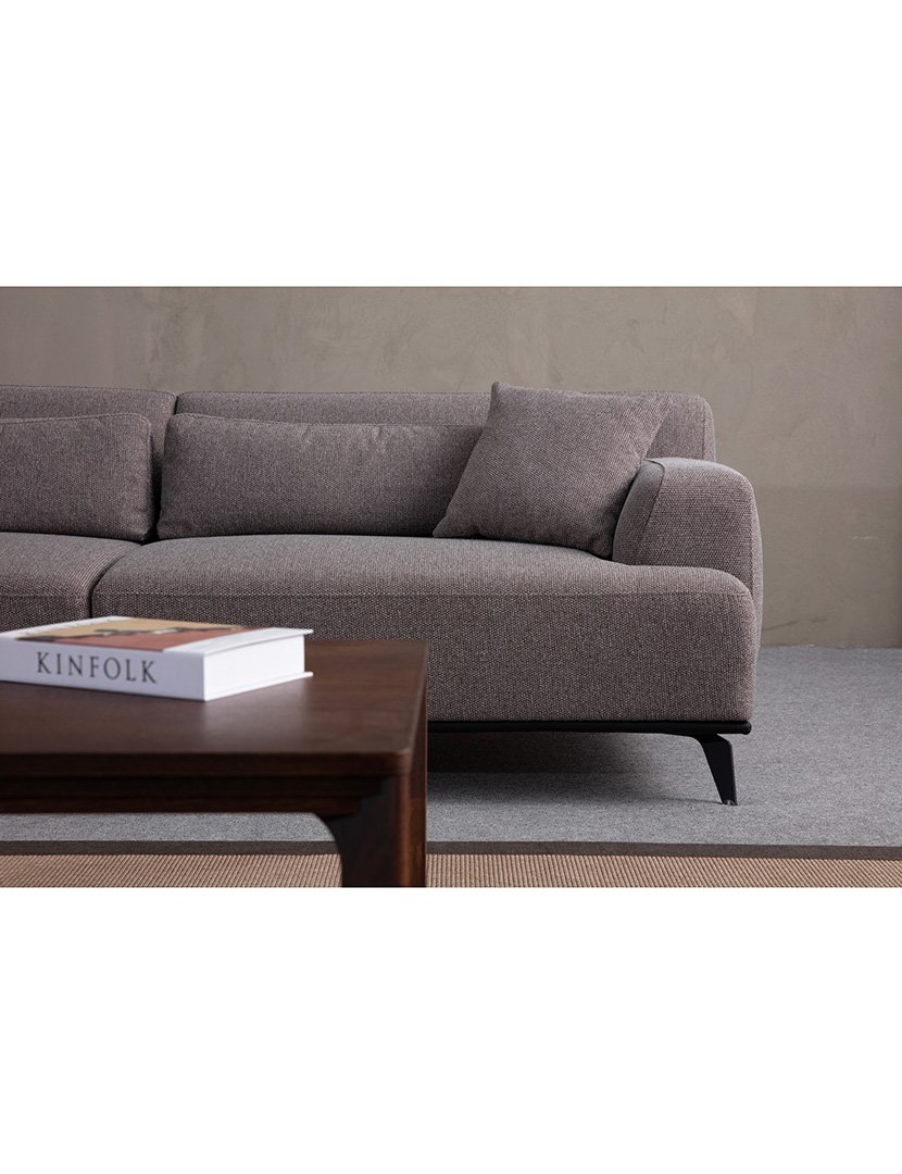 Sofá 2L Jaguar Castanho Acinzento