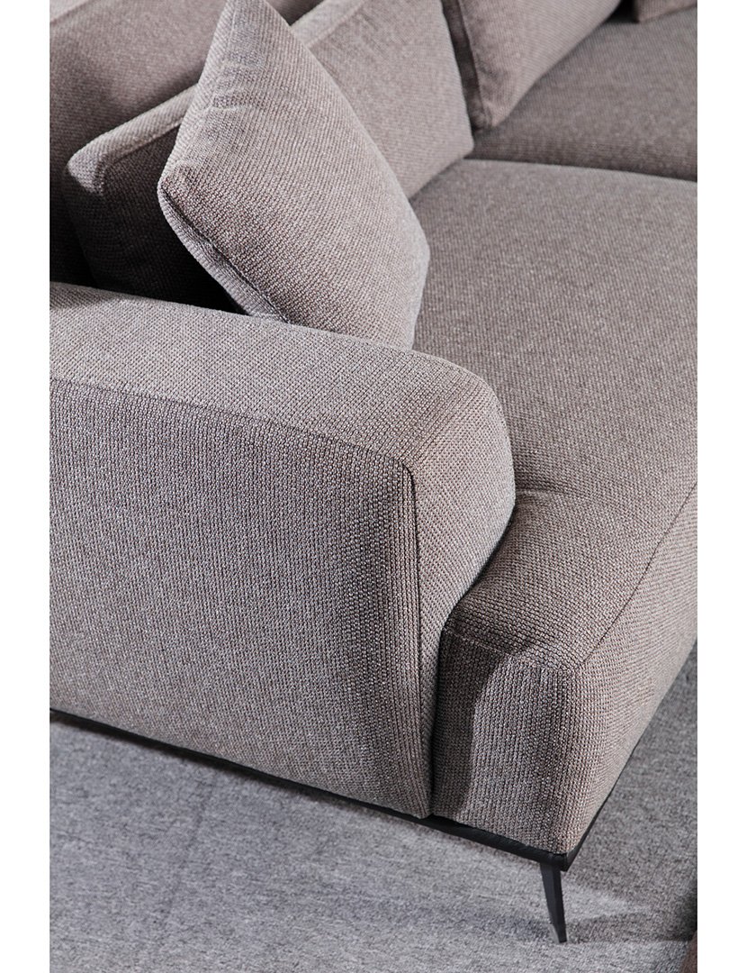 Sofá 2L Jaguar Castanho Acinzento