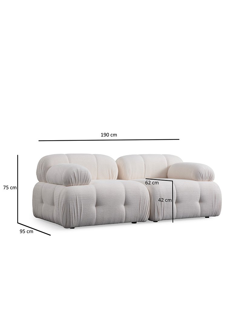 Sofá Modular 2L Petite Branco