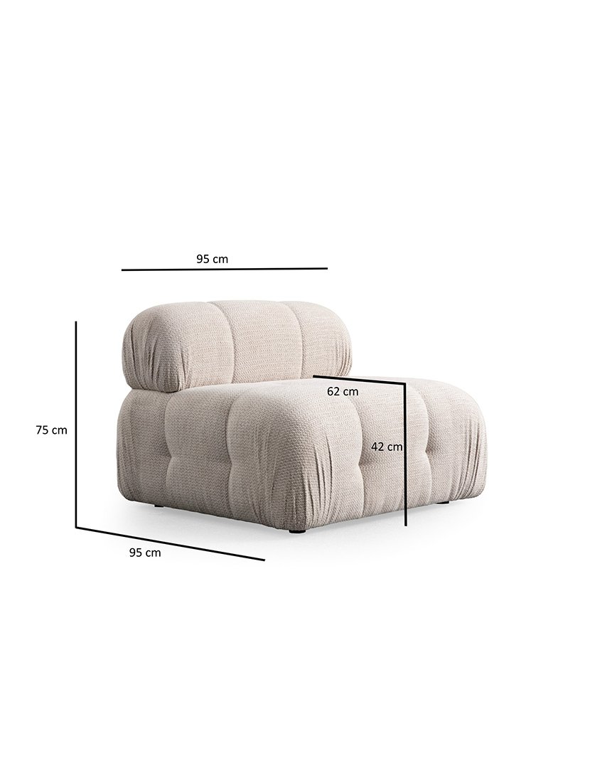 Sofá Modular 3L Petite Creme