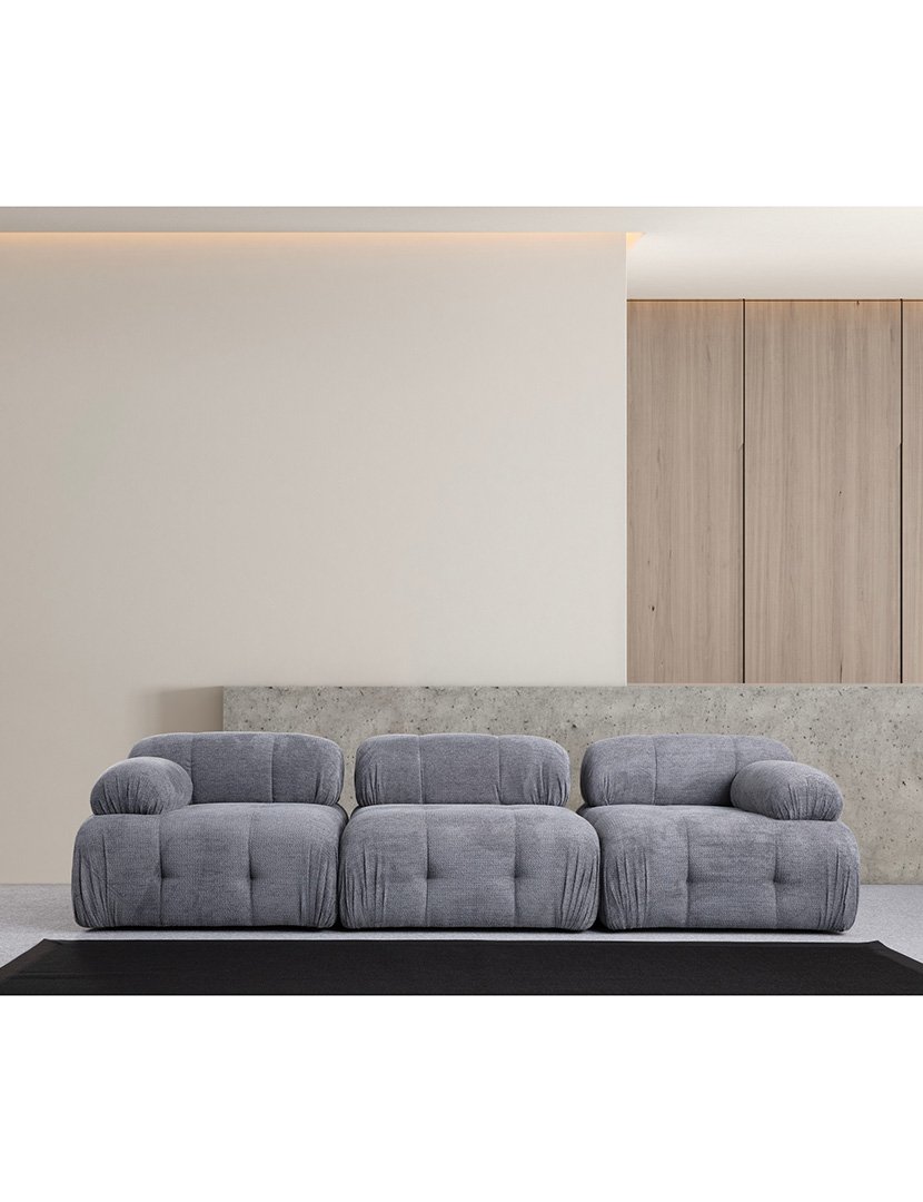 Sofá Modular 3L Petite Cinzento