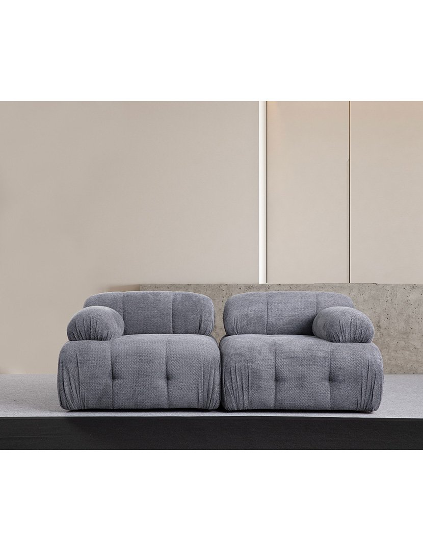 Sofá Modular 2L Petite Cinzento