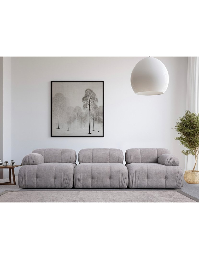 Sofá Modular 3L Petite Cinzento Claro