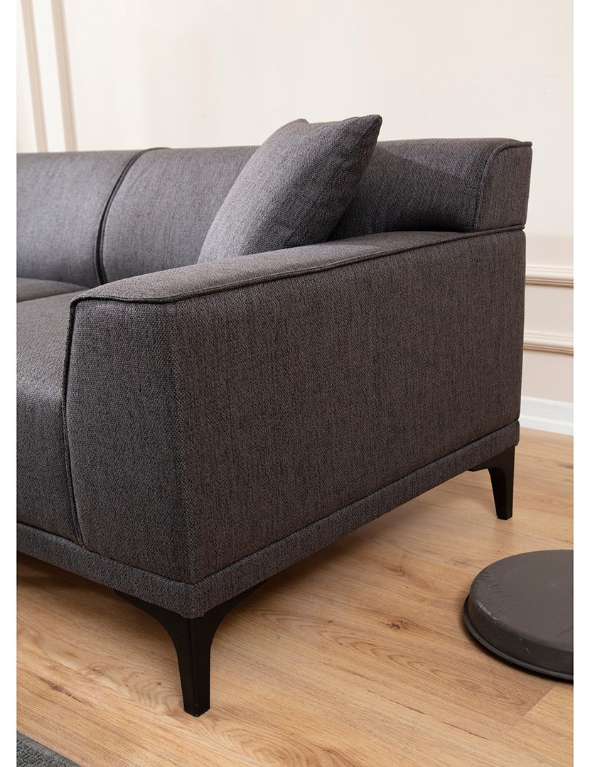 Sofá Chaise Longue Esquerdo Petra Antracite