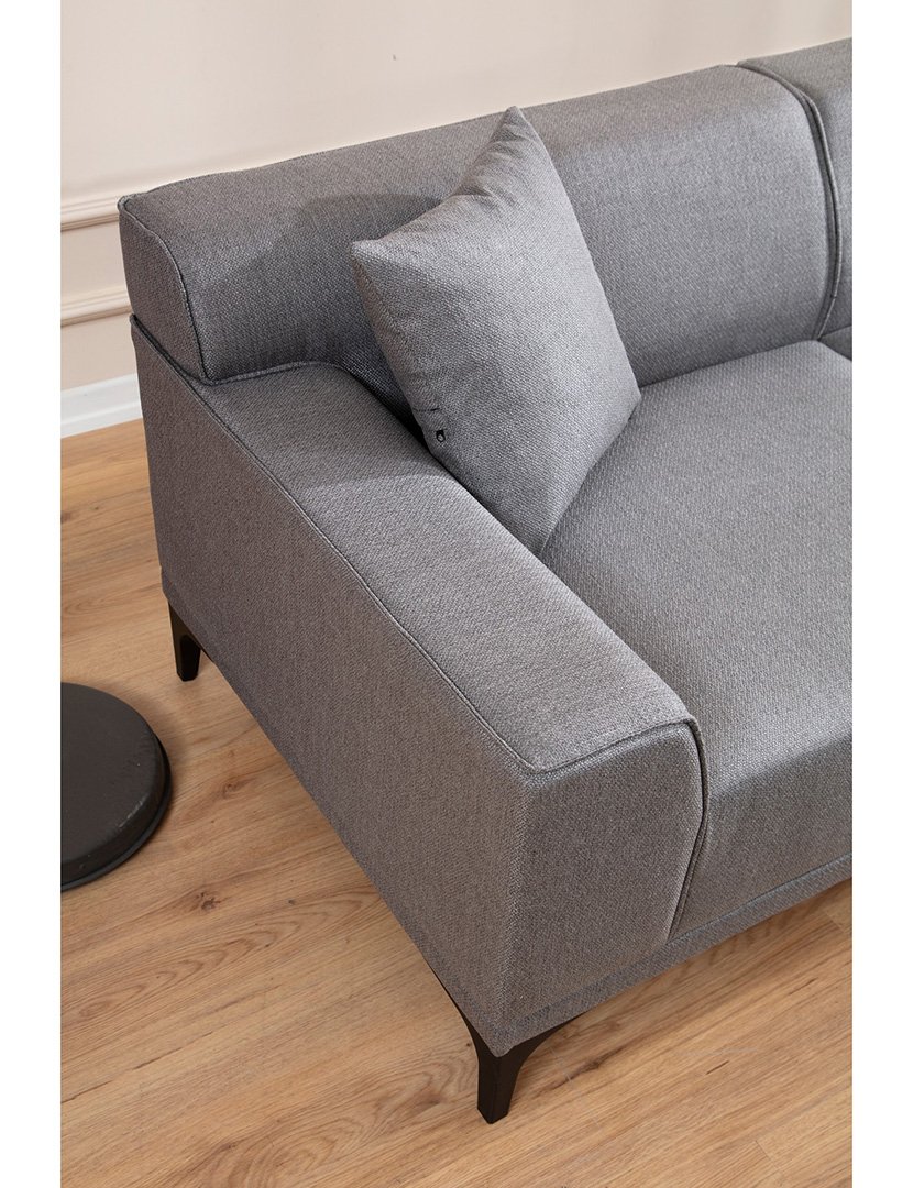 Sofá Chaise Longue Esquerdo Petra Cinzento Claro