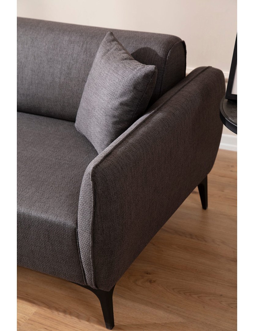 Sofá Chaise Longue Esquerdo Belissimo Cinzento Escuro