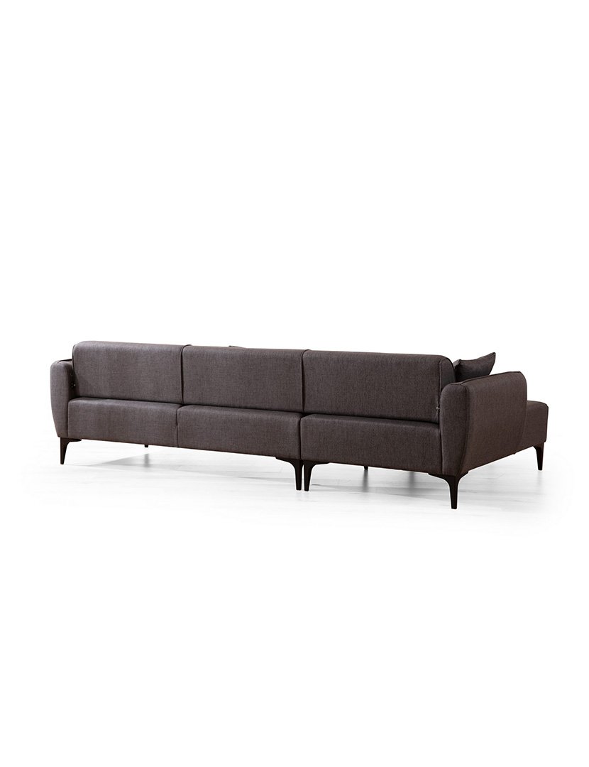 Sofá Chaise Longue Esquerdo Belissimo Cinzento Escuro