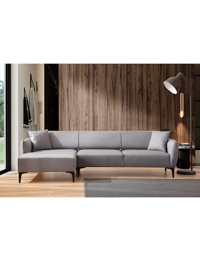 Sofá Chaise Longue Esquerdo Belissimo Cinzento
