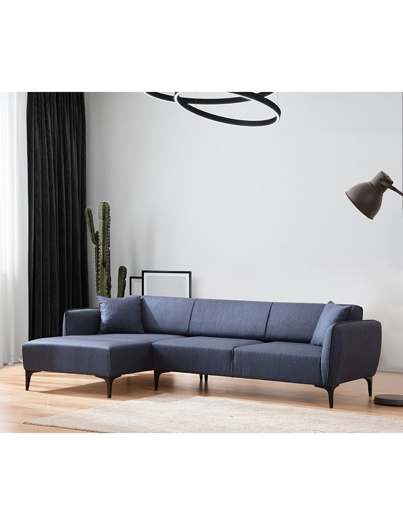Sofá Chaise Longue Esquerdo Belissimo Azul