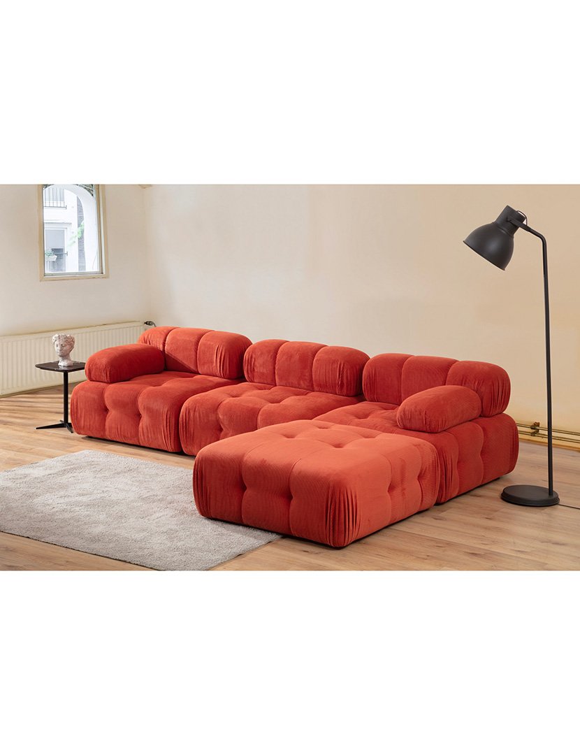 Sofá Modular Chaise Longue Doblo Vermelho