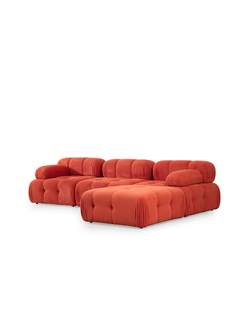 Sofá Modular Chaise Longue Doblo Vermelho