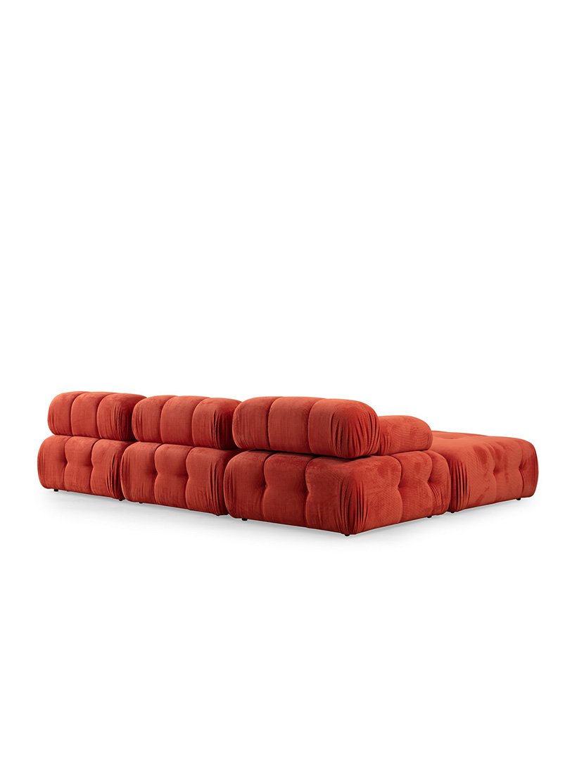 Sofá Modular Chaise Longue Doblo Vermelho