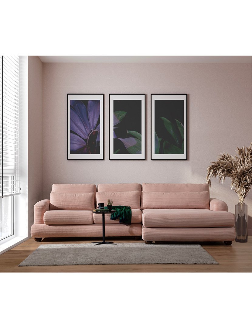 Sofá Chaise Longue Direito River Rosa