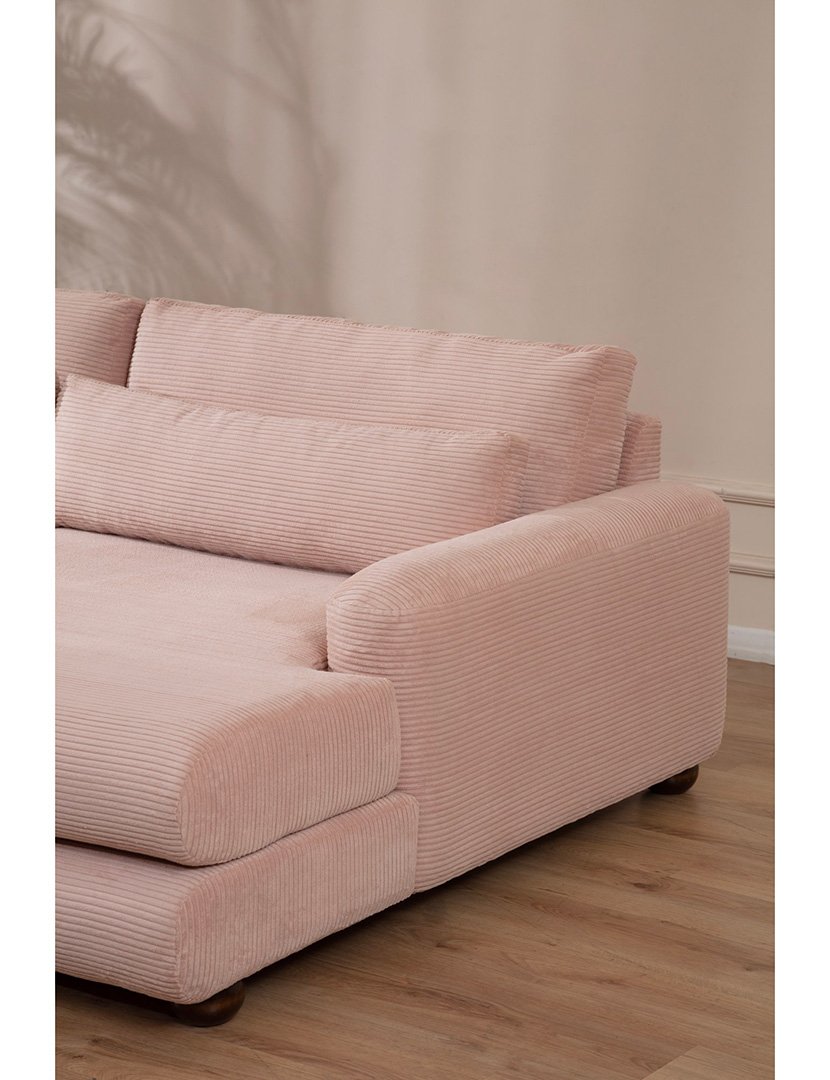 Sofá Chaise Longue Direito River Rosa