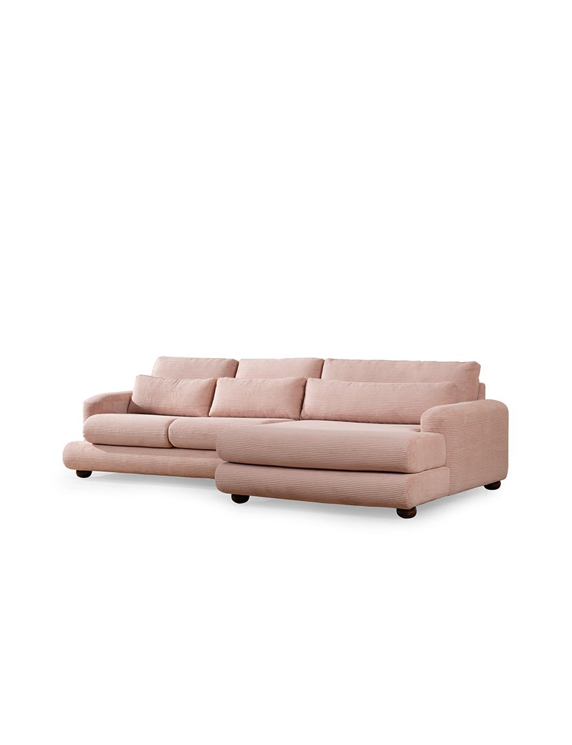 Sofá Chaise Longue Direito River Rosa
