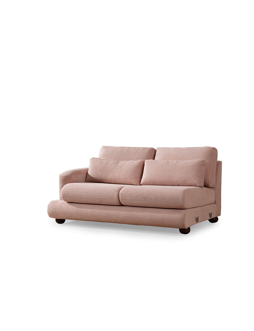 Sofá Chaise Longue Direito River Rosa