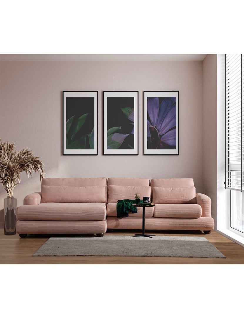 Sofá Chaise Longue Esquerdo River Rosa