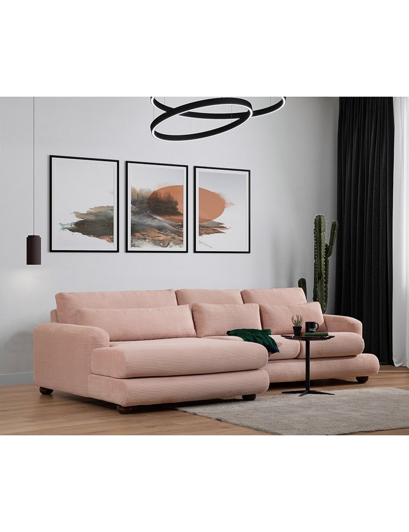 Sofá Chaise Longue Esquerdo River Rosa