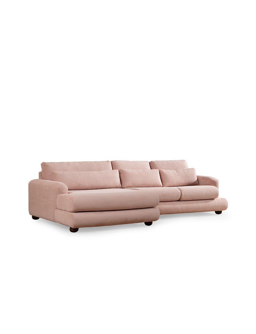 Sofá Chaise Longue Esquerdo River Rosa