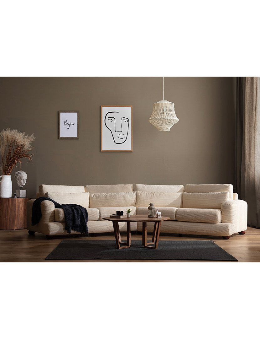 Sofá Canto 4L River Bege