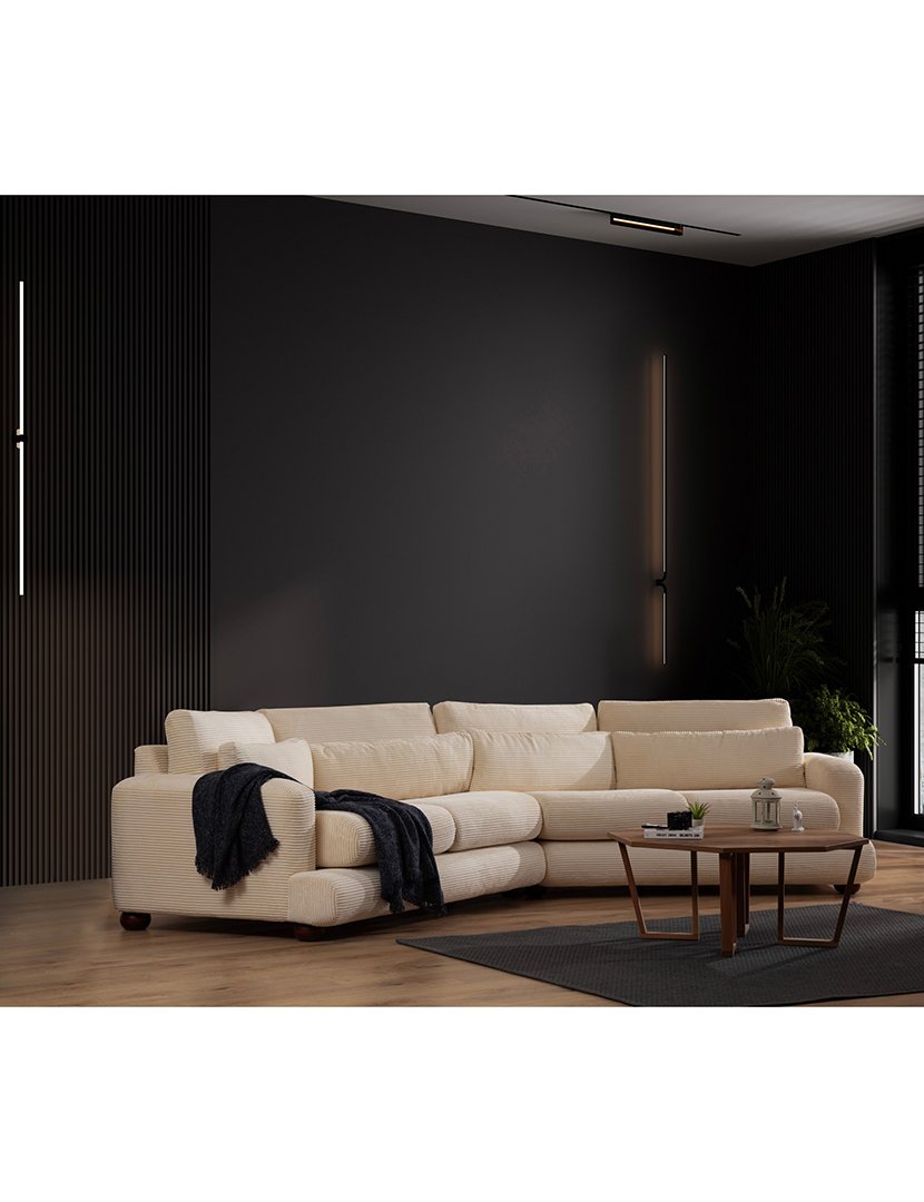 Sofá Canto 4L River Bege