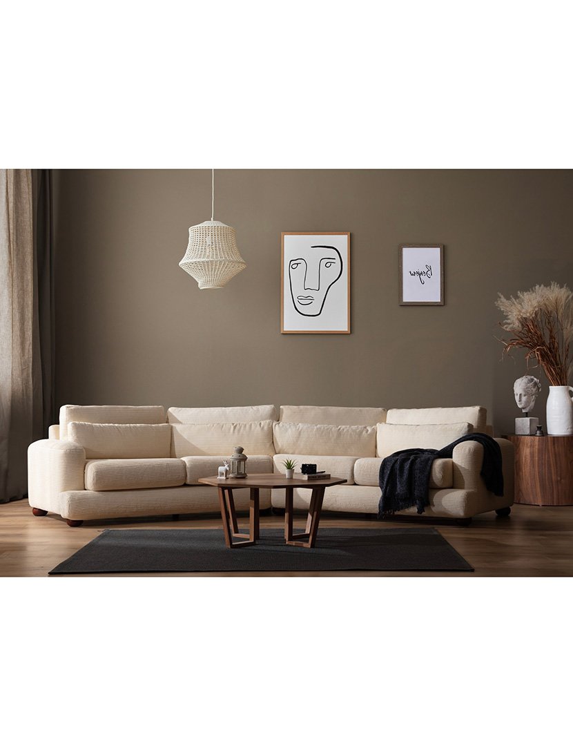 Sofá Canto 4L River Bege