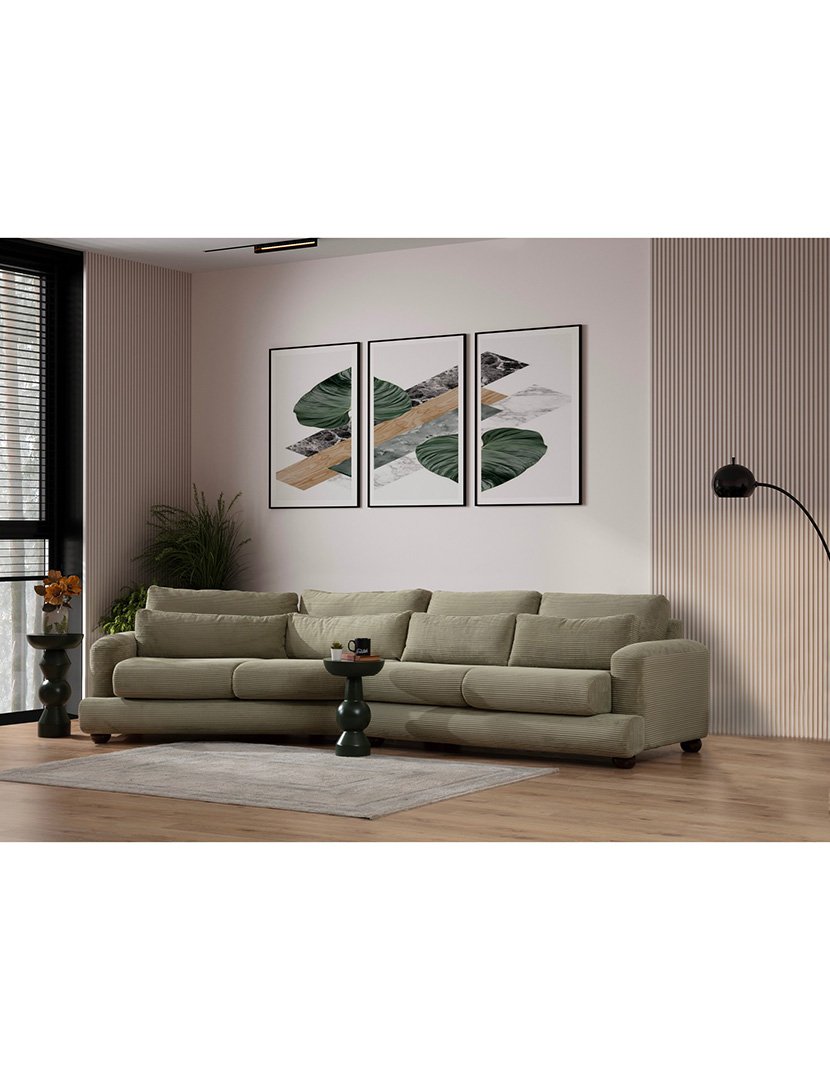 Sofá Canto 4L River Verde