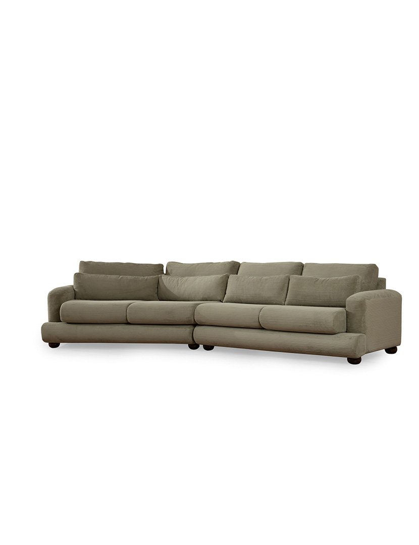 Sofá Canto 4L River Verde