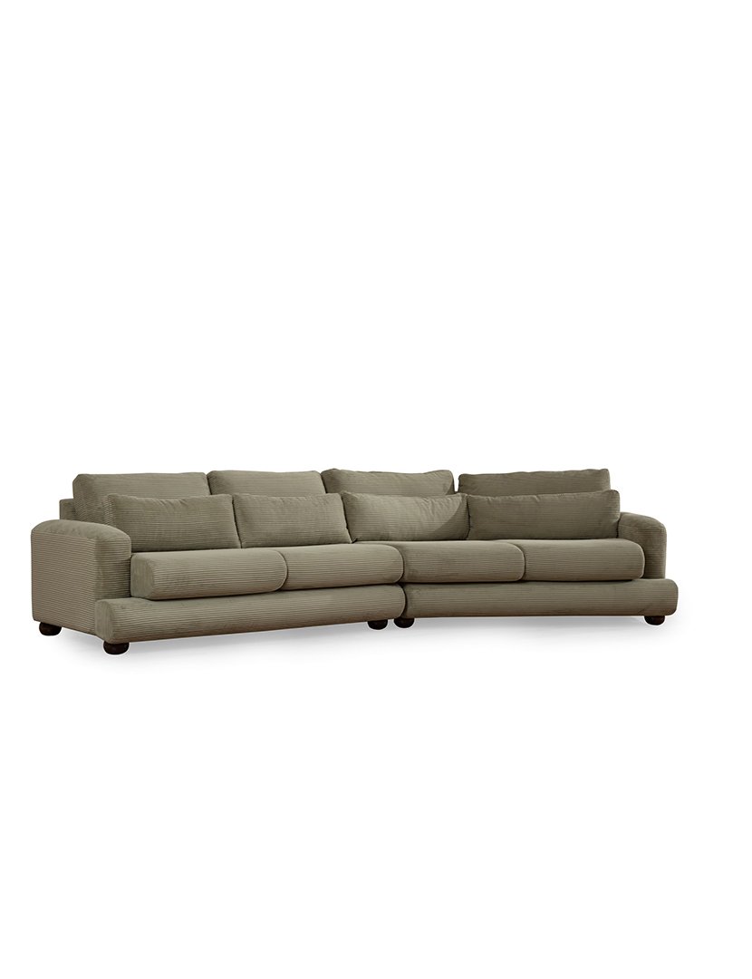 Sofá Canto 4L River Verde