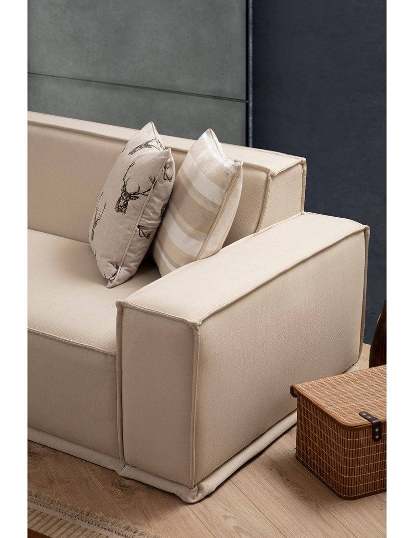 Sofá Chaise Longue Esquerdo Lego Creme