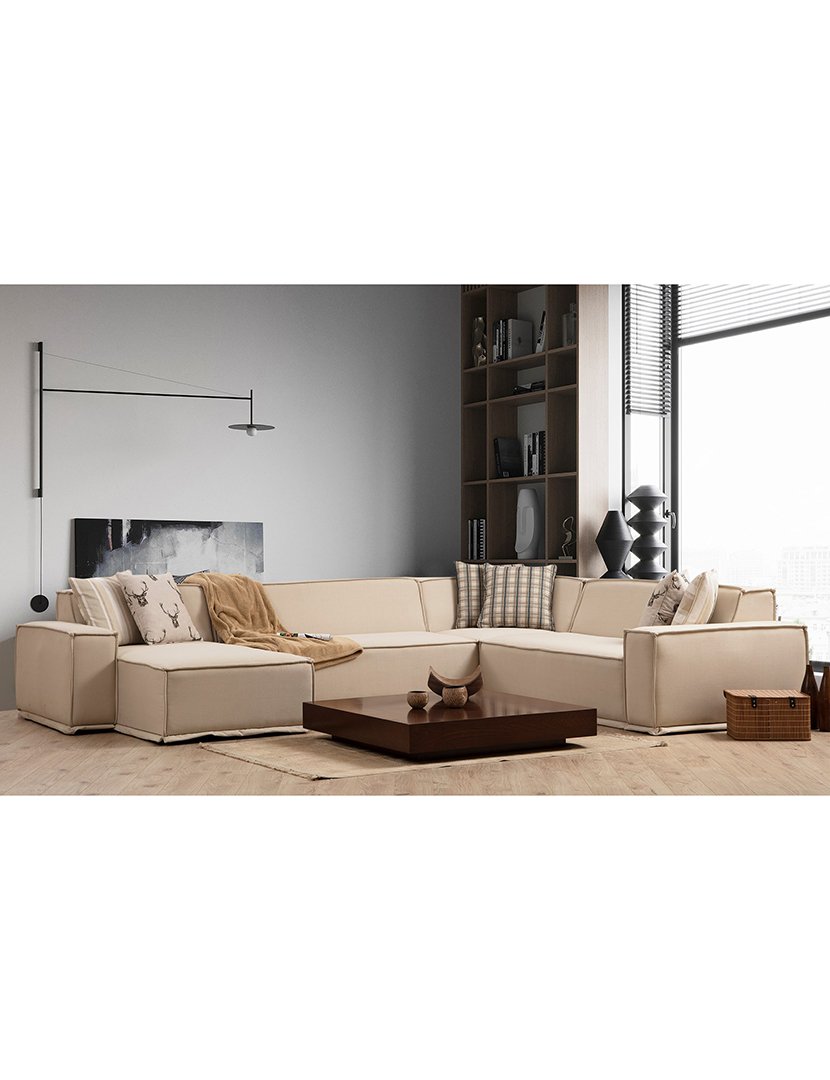 Sofá Canto Lego Creme