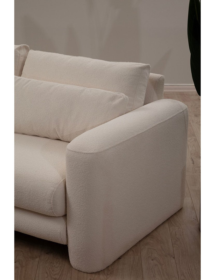 Sofá Chaise Longue Esquerdo Lily Creme