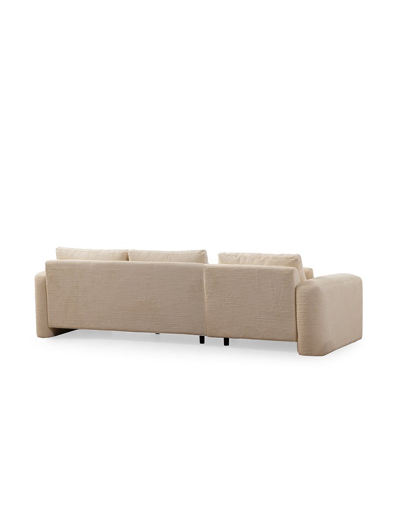 Sofá Chaise Longue Esquerdo Lily Bege