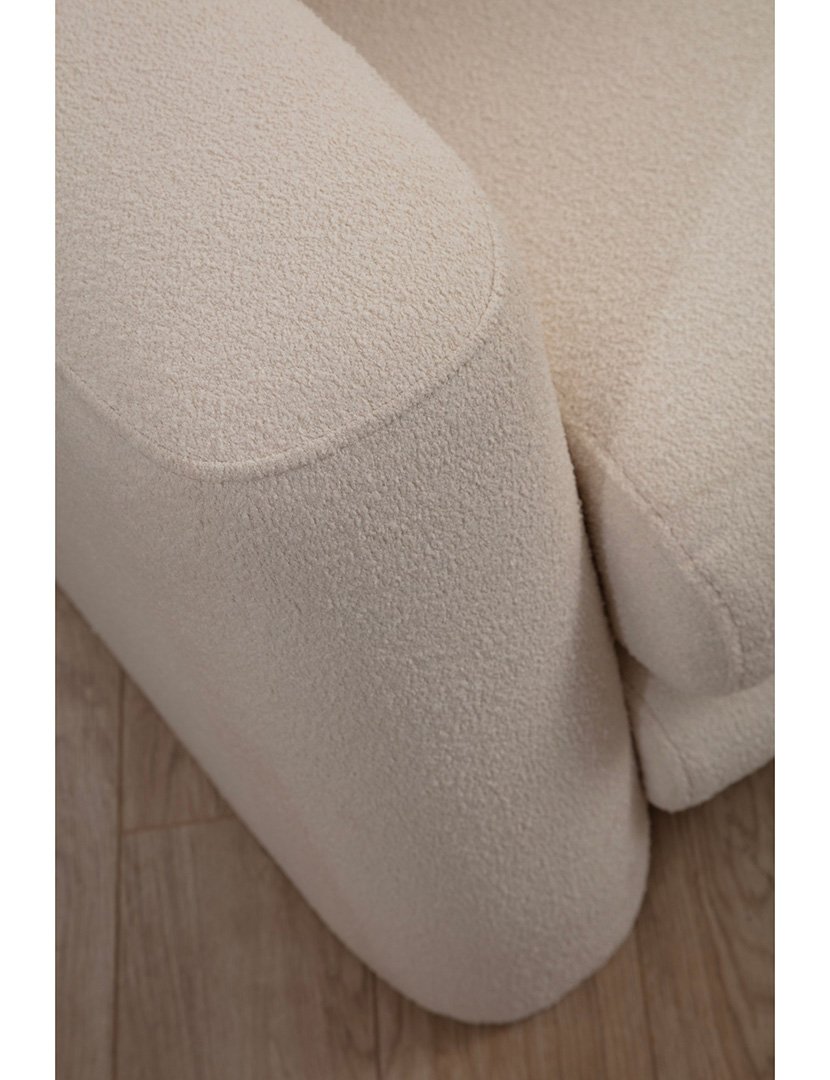 Sofá Chaise Longue Direito Lily Creme