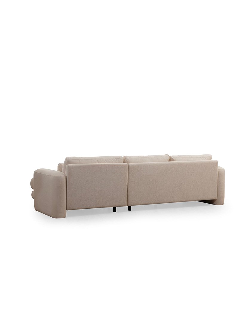 Sofá Chaise Longue Direito Lily Creme