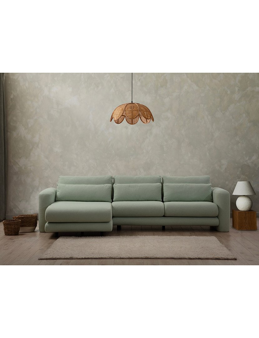 Sofá Chaise Longue Esquerdo Lily Verde