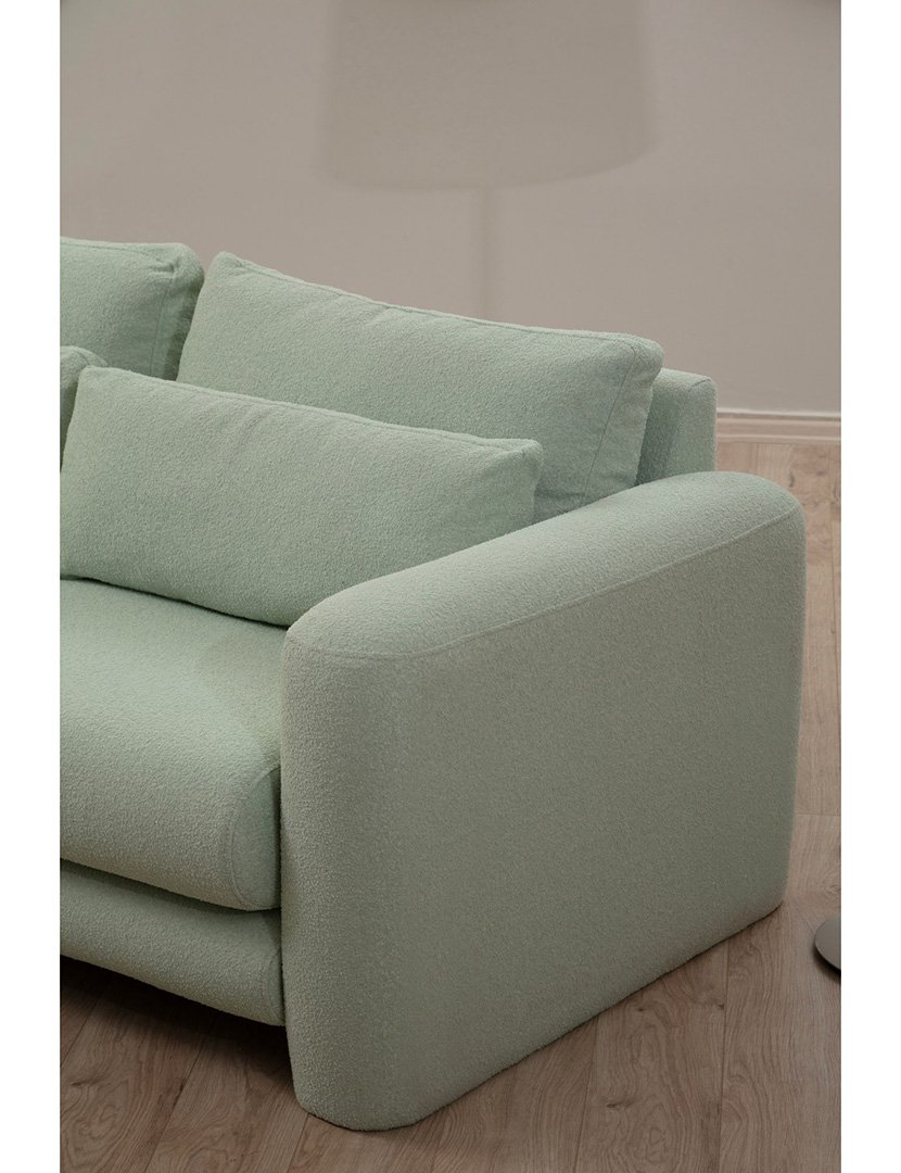 Sofá Chaise Longue Esquerdo Lily Verde